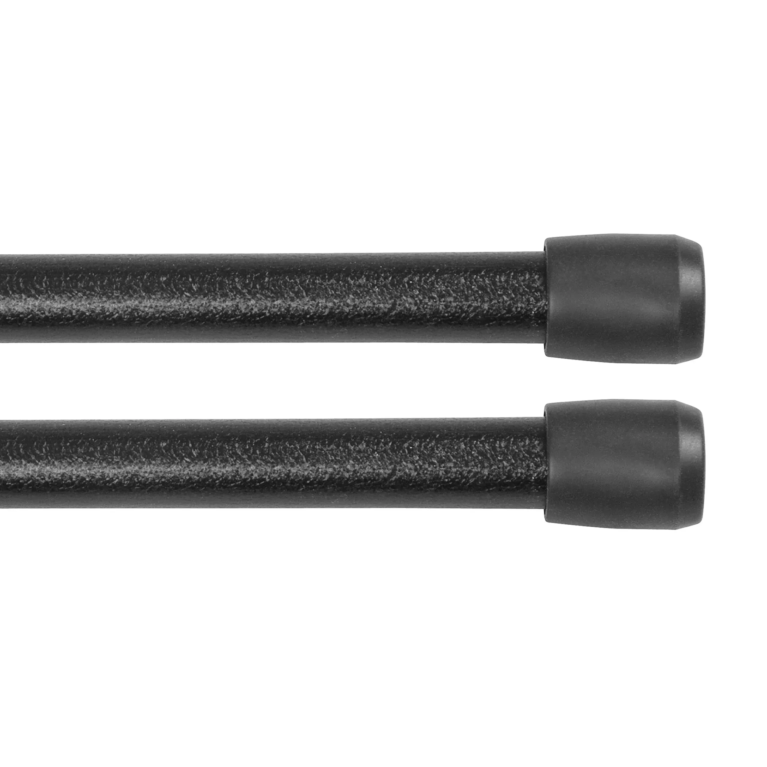 1828 In. Adjustable Spring Tension Rod 2pack 7/16 In. Diameter Black