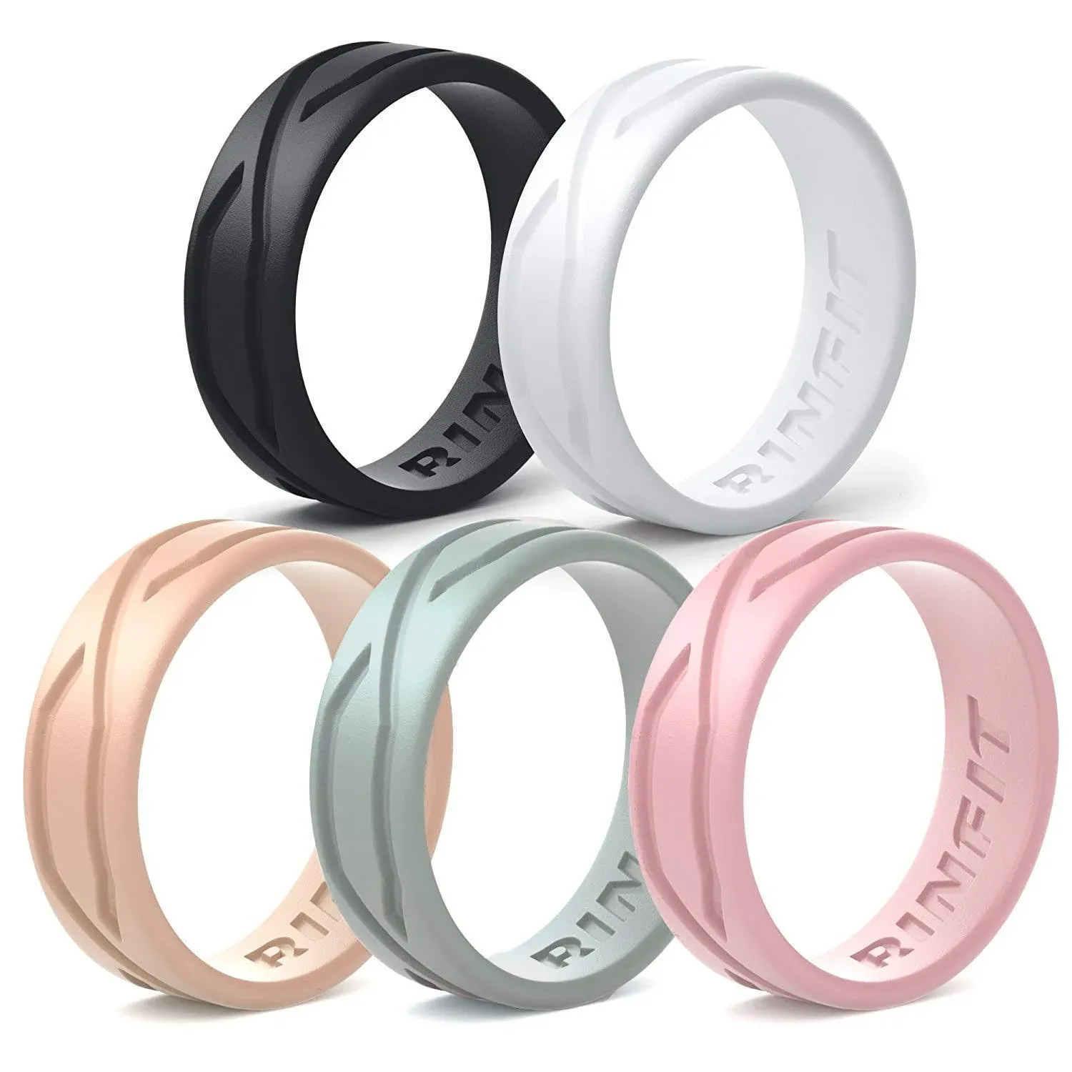 Silicone wedding ring band set men/ women