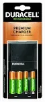 Duracell Rechargeable Ion Speed 4000 AA & AAA Battery Charger, Includes 2 AA + 2 AAA Rechargeable NiMH Batteries