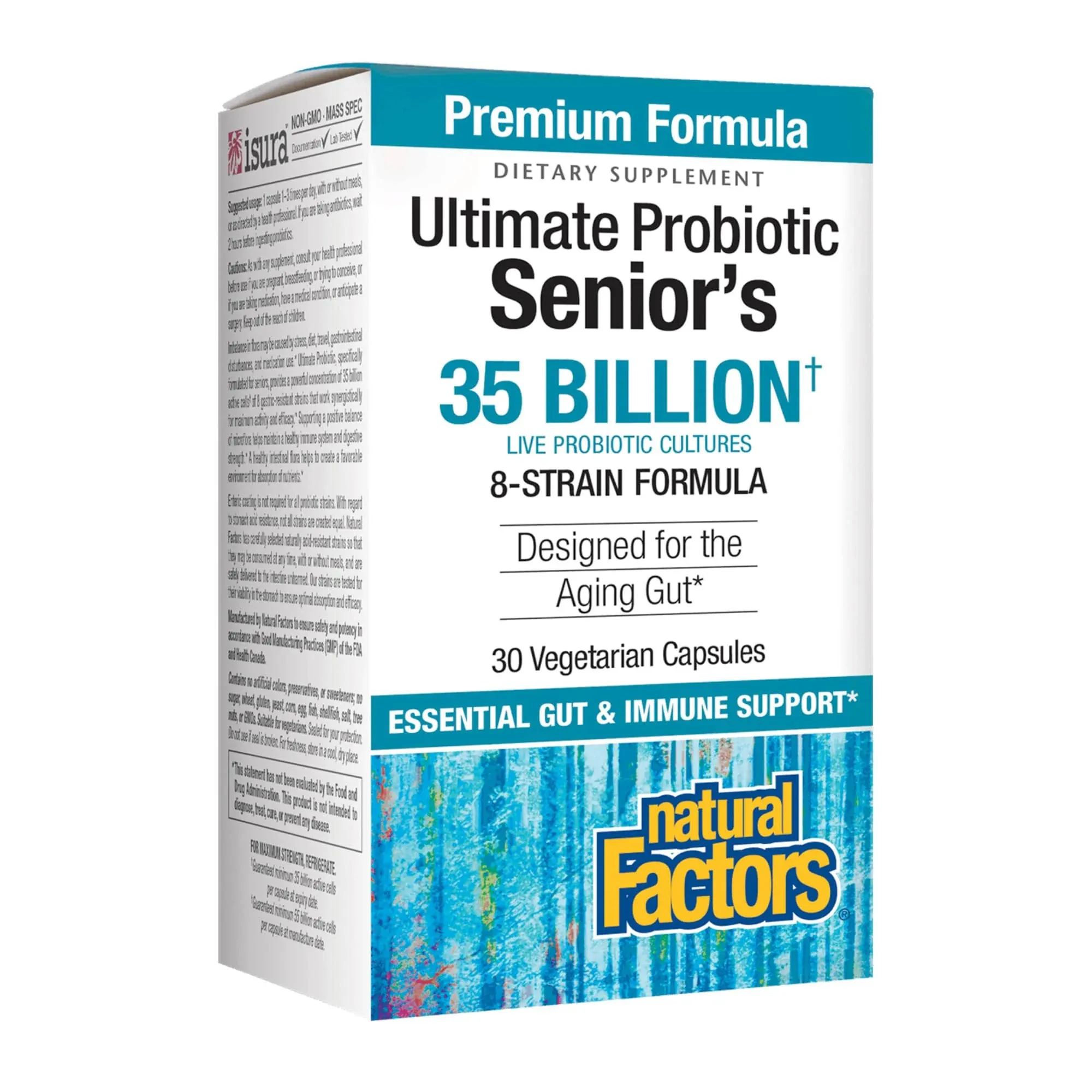 Natural Factors Ultimate Probiotic Seniors 35 Billion 30 vegcaps 