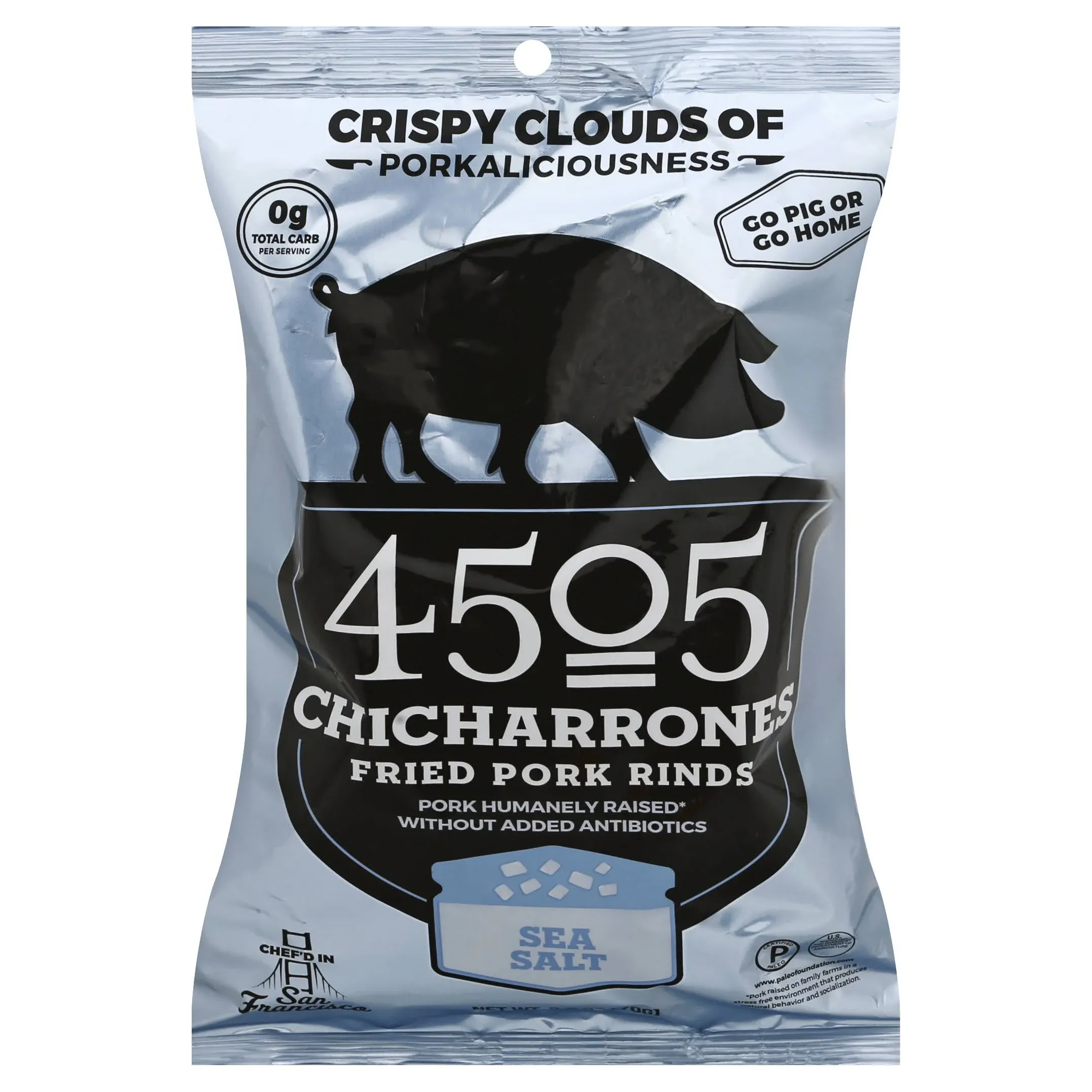 4505 - Chicharrones Sea Salt - Case of 12-2.5 Ounce