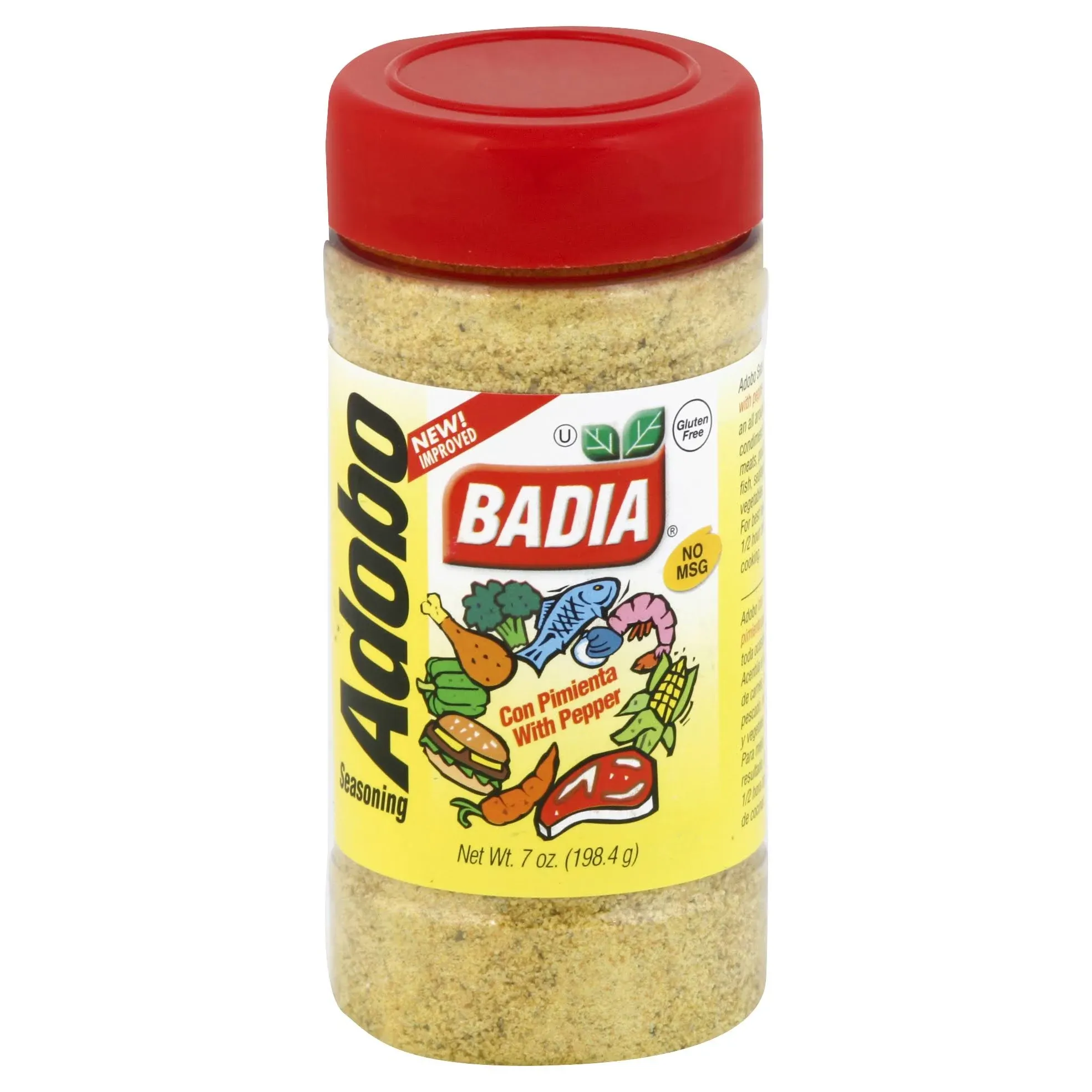 Badia Adobo Seasoning with Pepper - 7 oz jar