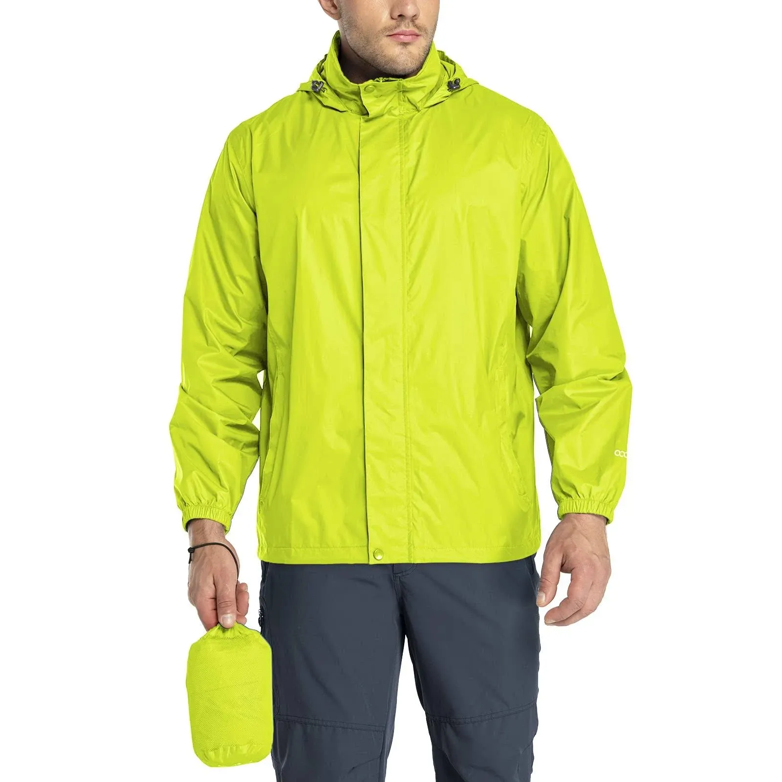 33,000ft Packable Rain Jacket Men&#039;s Lightweight Waterproof Rain Shell Jacket Rai