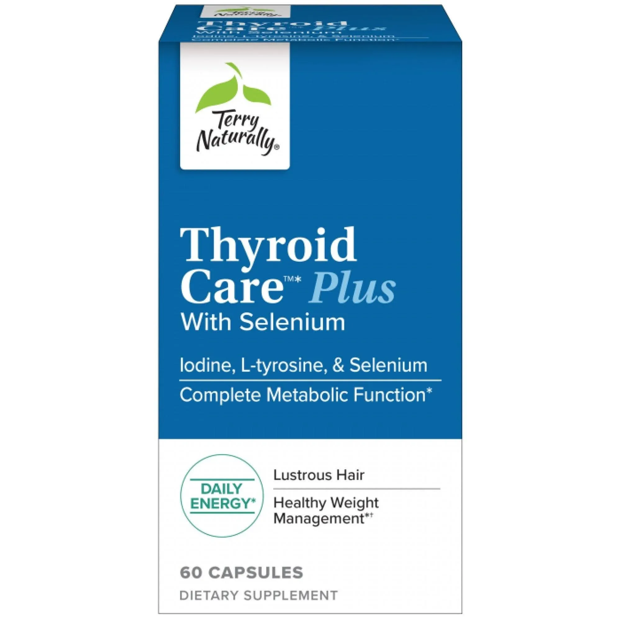 Terry Naturally Thyroid Care Plus Selenium 120 Capsules