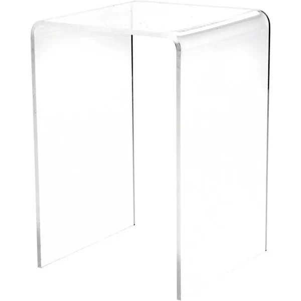 Plymor Clear Acrylic Vertical Square Display Riser, 6" H x 4" W x 4" D (1/8" Thick)