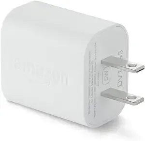 Amazon 5W USB Official OEM Charger and Power Adapter for Fire Tablets and Kindle eReaders - White