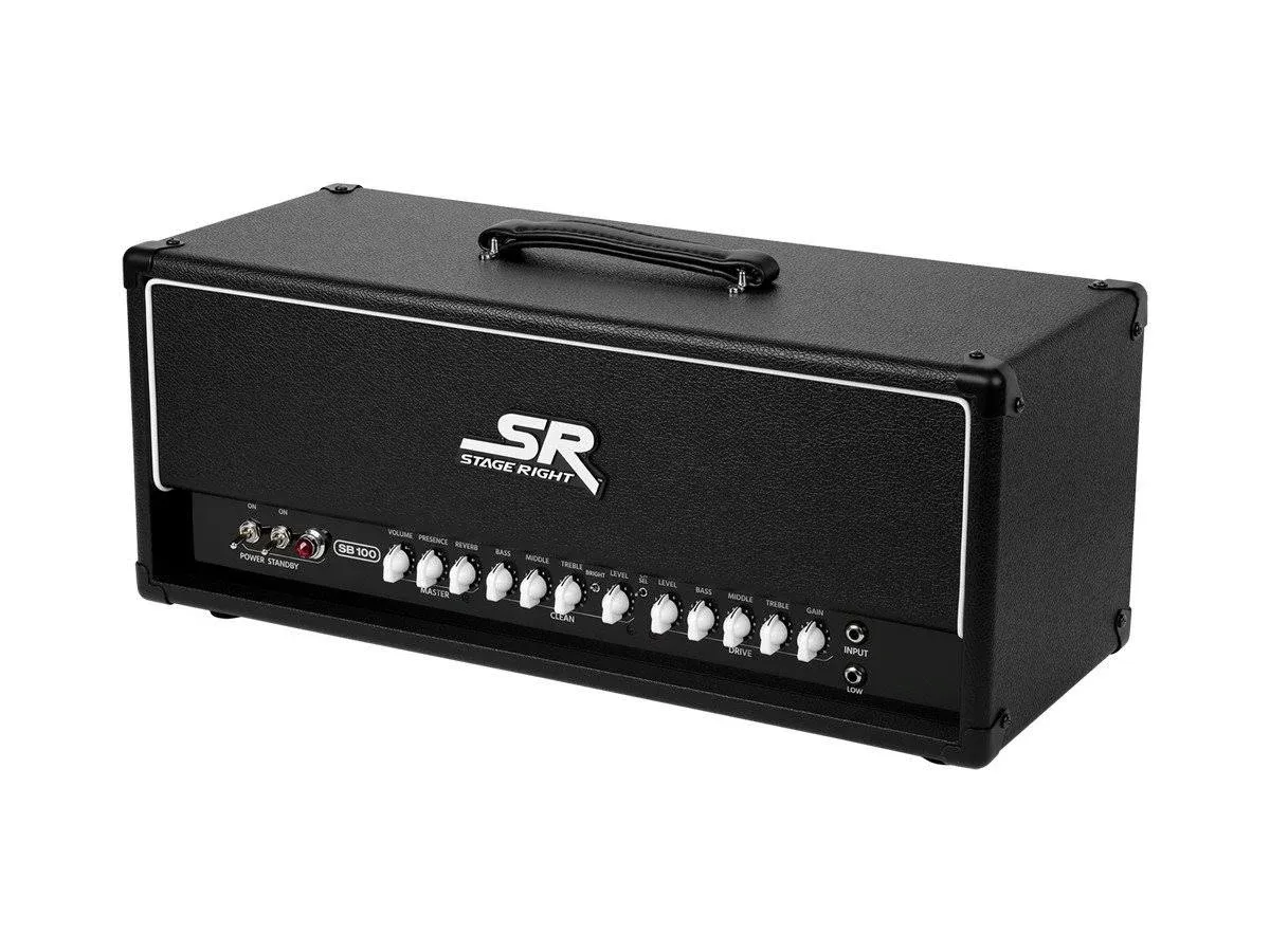 Stage Right by Monoprice SB100 100-Watt All Tube 2-Channel Guitar Amp Head with ...