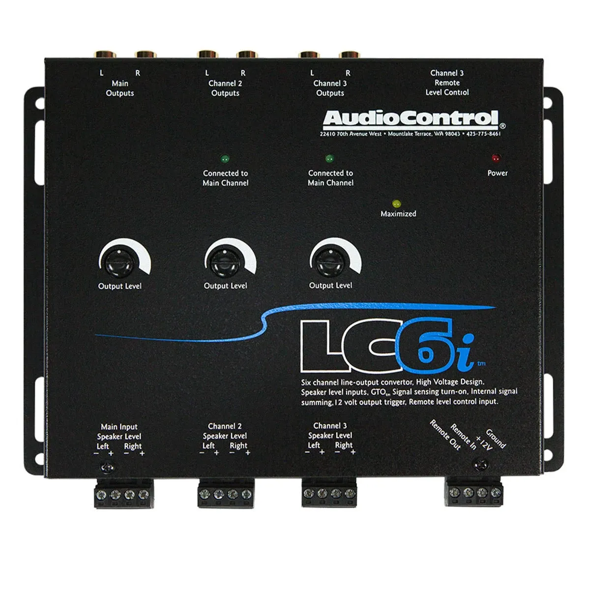 AudioControl LC6i 6 Channel Car Stereo Line Output Converter Internal Summing