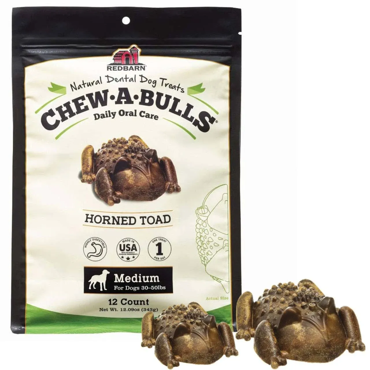 Redbarn Chew-A-Bulls Horned Toad