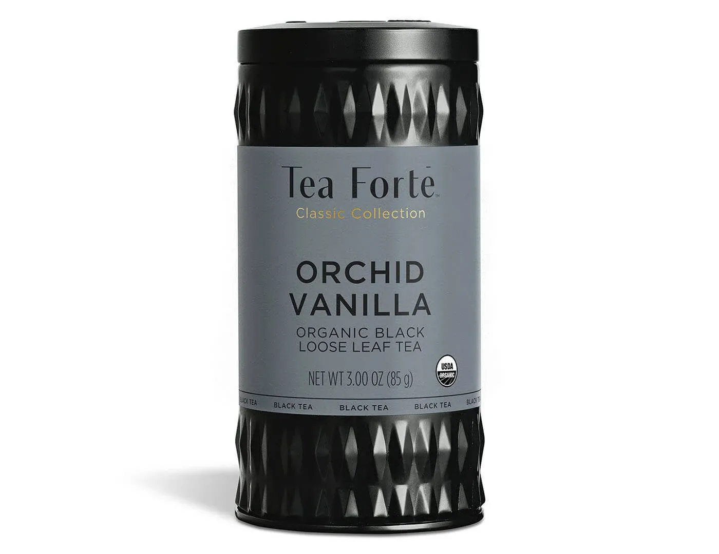 Organic Black Tea Orchid Vanilla, 3.53 Ounce Loose Leaf Tea Canister