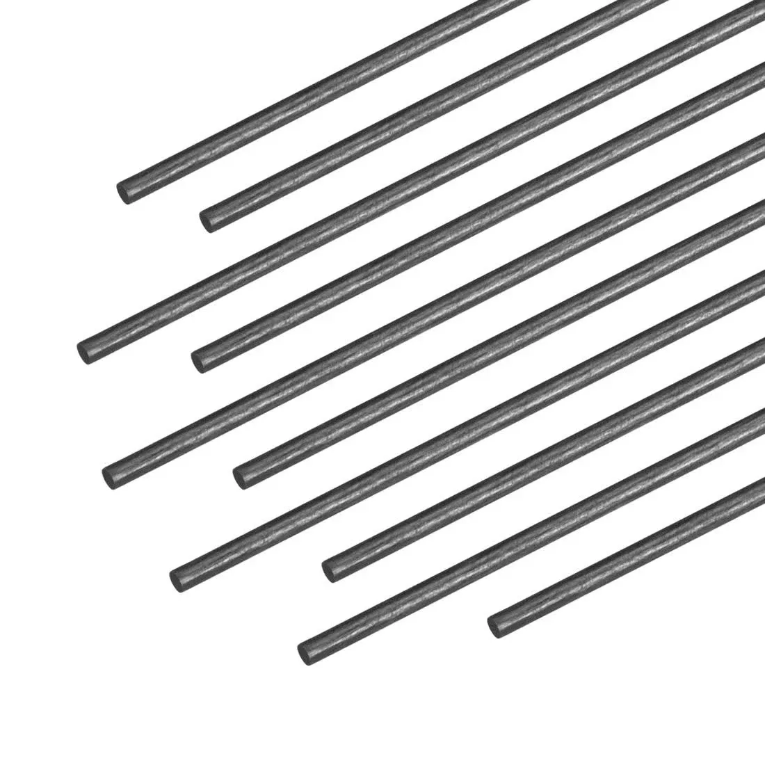 Uxcell Carbon Fiber Bar 10pcs for DIY Craft | Harfington, 1mm / 10pcs