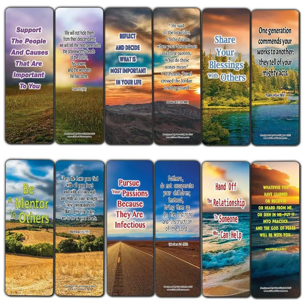 NewEights 6 Ways to Leave A Great Legacy Bible Bookmarks (30-Pack) - Church ...