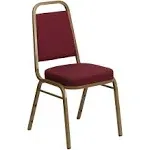 BurgundyBanquet Chair, 20-1/4"L36"H, Fixed, FabricSeat, HerculesSeries