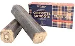 Rutland Creosote Antidote, Chimney Cleaning Fire Logs, 2-Pack Creosote Sweeping Firelogs, 2.45 lbs Each Treatment