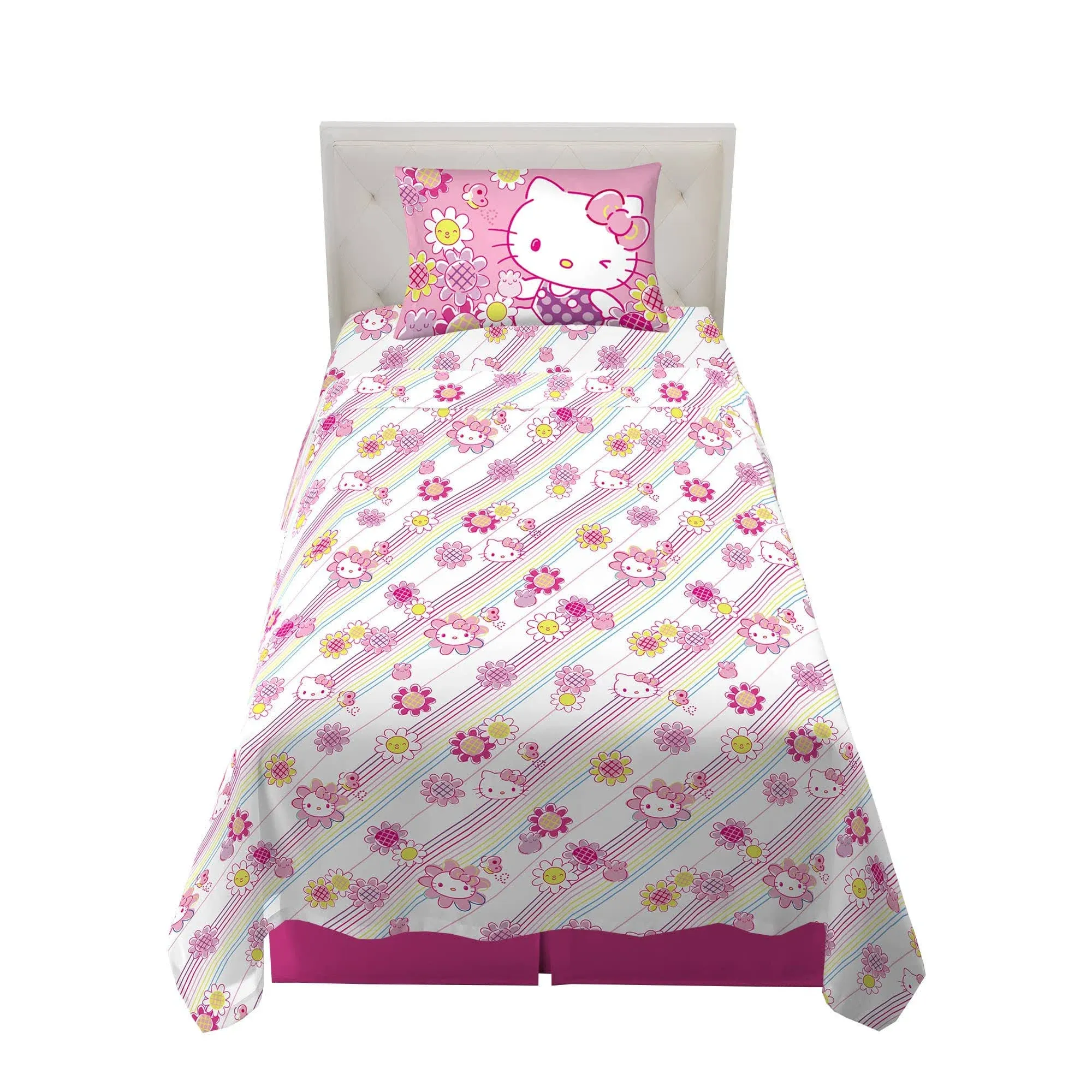 Franco Sanrio Hello Kitty Twin Sheet Set