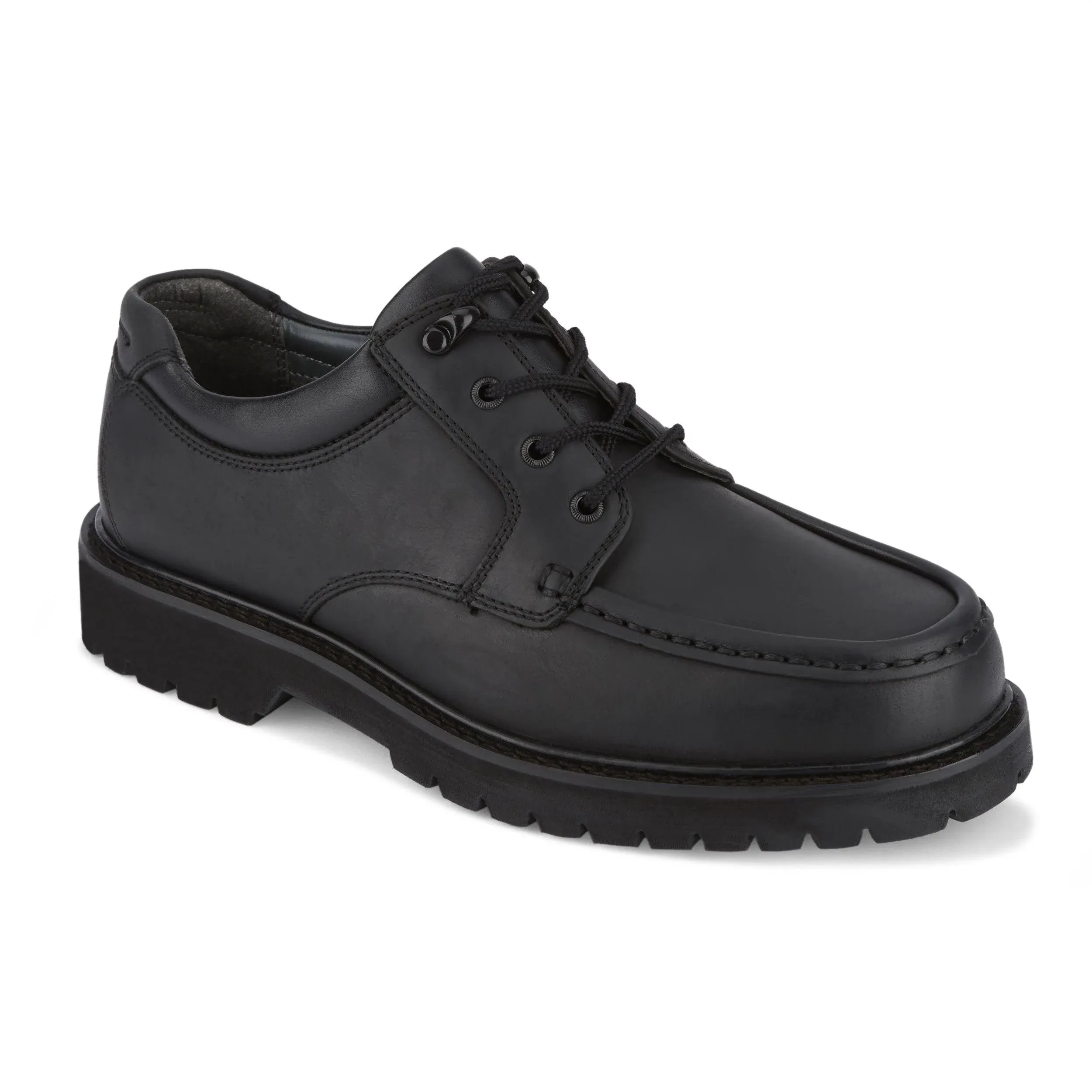 Dockers Mens Glacier Leather Rugged Casual Oxford Shoe, Black, Size 11