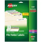 Avery Permanent TrueBlock File Folder Labels