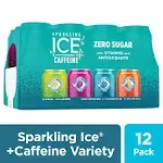 Sparkling Ice +Caffeine Variety Pack Flavored Sparkling Water