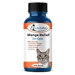 BestLife4Pets Demodectic Mange and Scabies Relief for Cats - Ear Mites & Itch Relief Supplements for Cat Itching Relief - Restores Healthy Feline