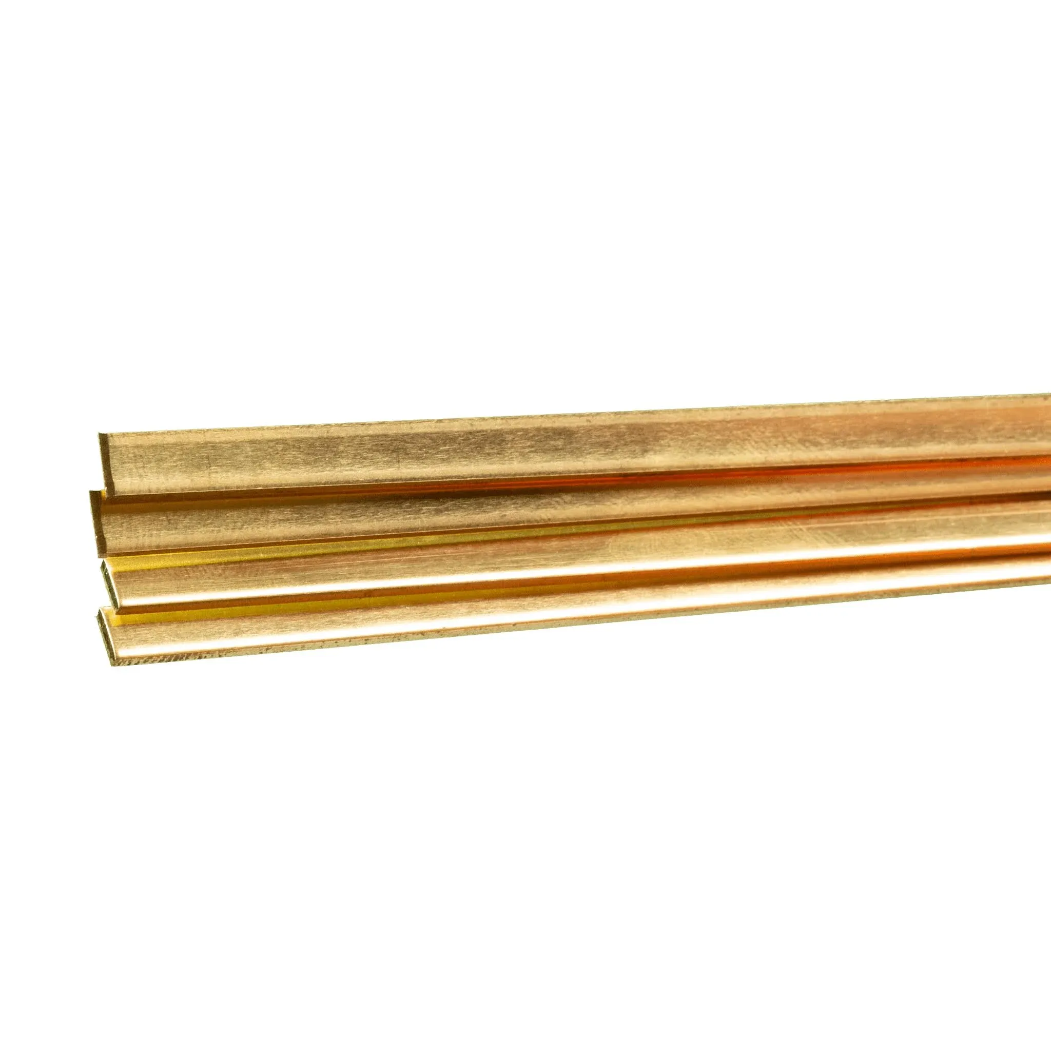 K & S Precision Metals 9727 Brass Strip, 0.064" Thickness x 1/4" Width x 36" Length, 4 Pieces, Made in USA