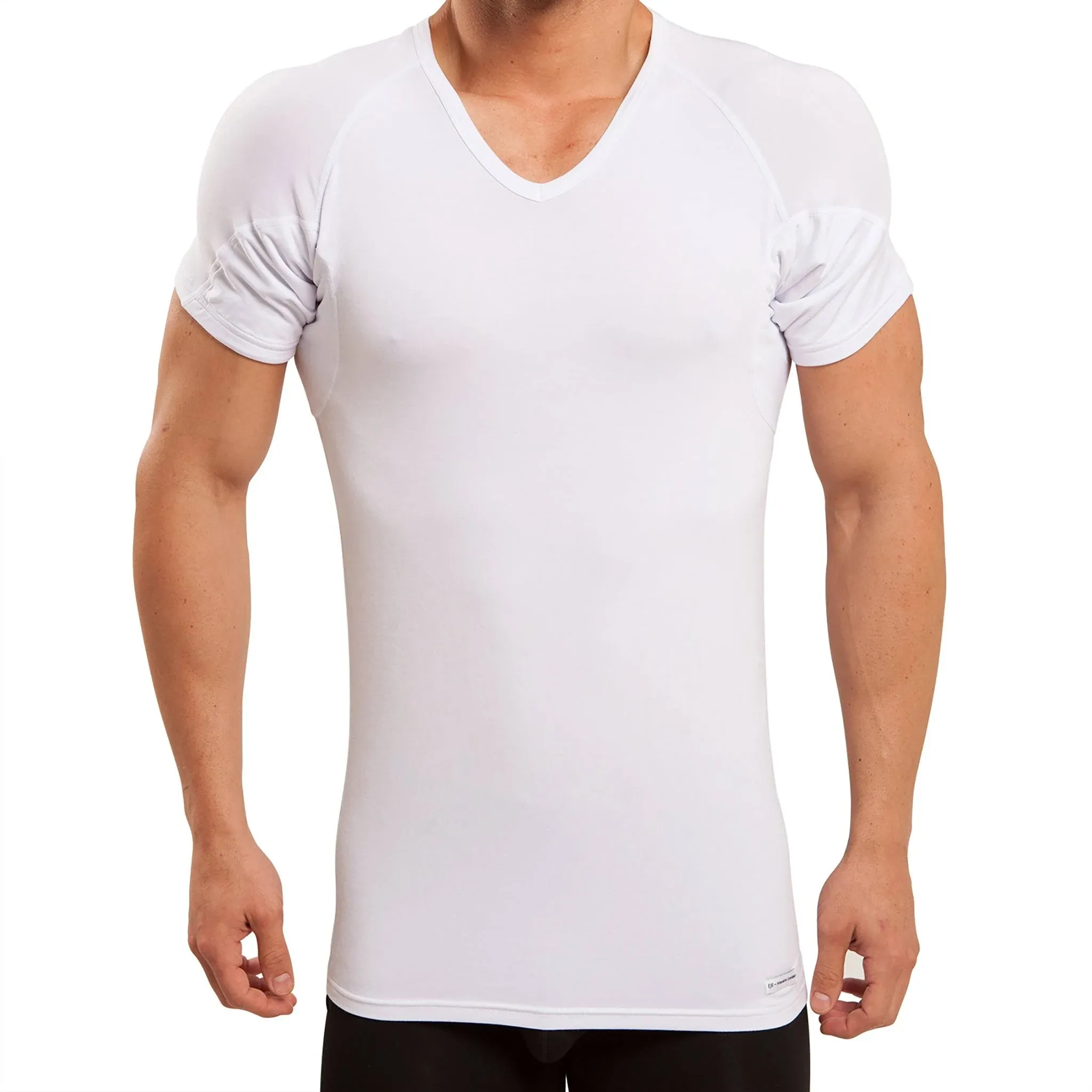 Cotton V-Neck Sweat Proof Undershirt L / White