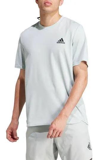 adidas Men's Designed for Movement T-Shirt, Wonder Silver, Medium