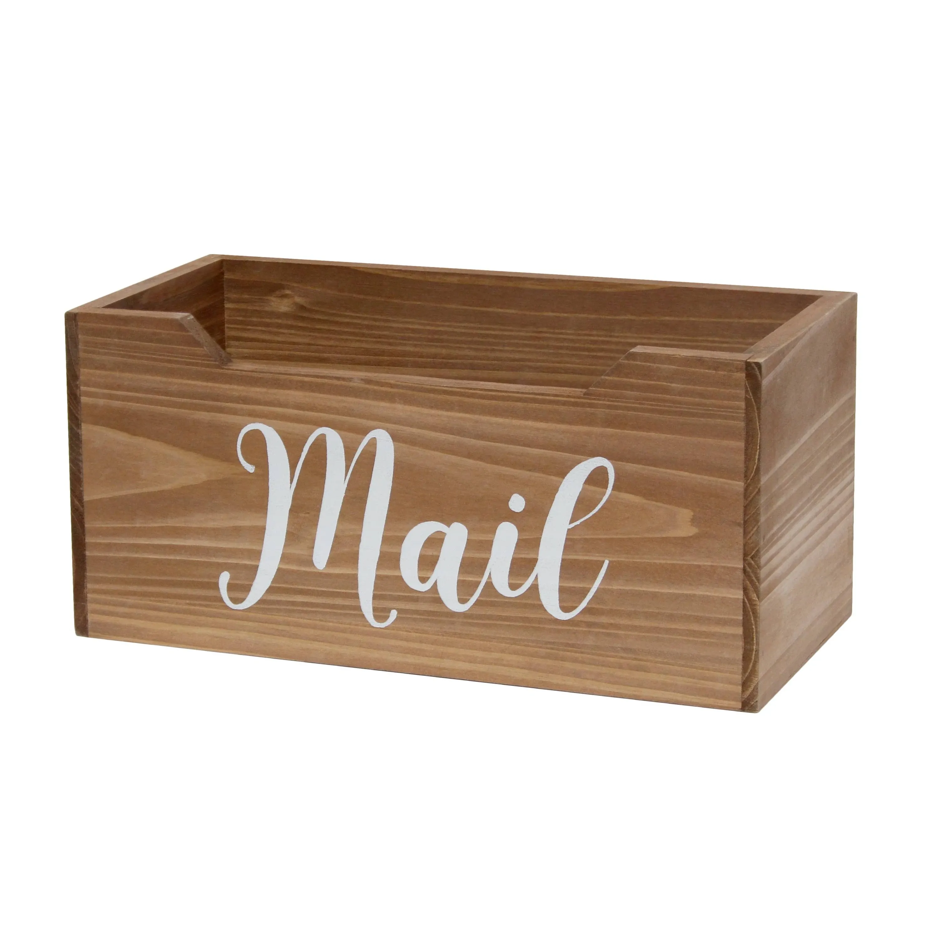 Elegant Designs Rustic Farmhouse Wooden Tabletop Decorative Script Word Mail ...