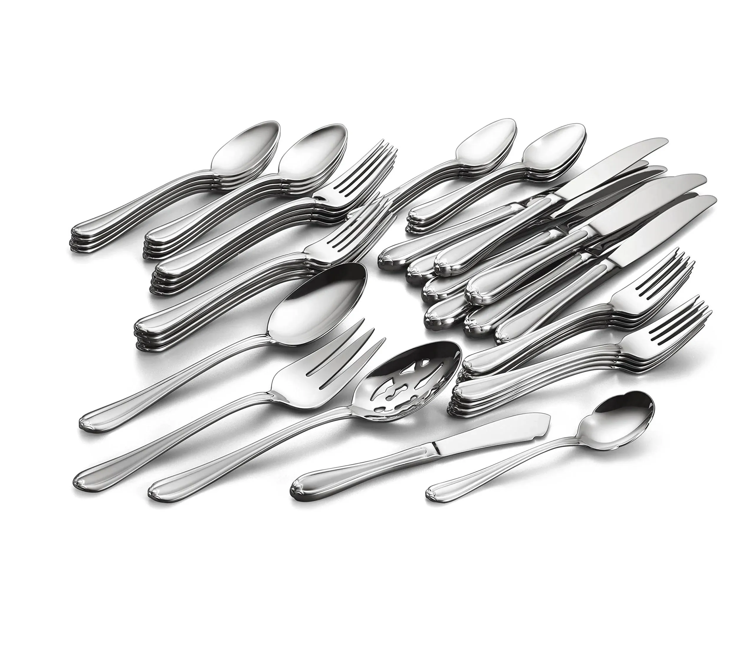 Gorham Frosted Melon Bud 45-Piece Flatware Set