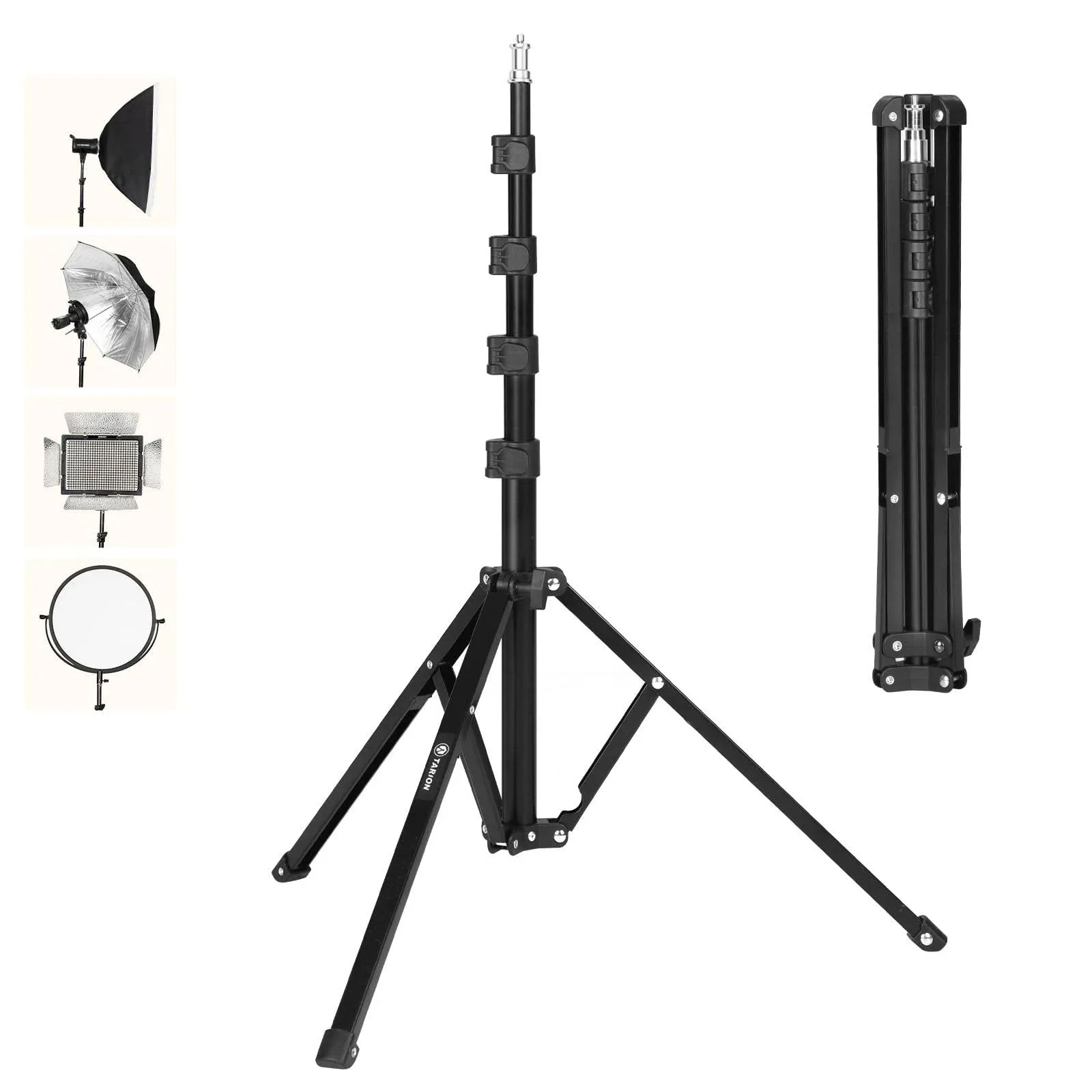 TARION Studio Light Stand 180cm Portable Photographic Lighting Tripod Stand ...