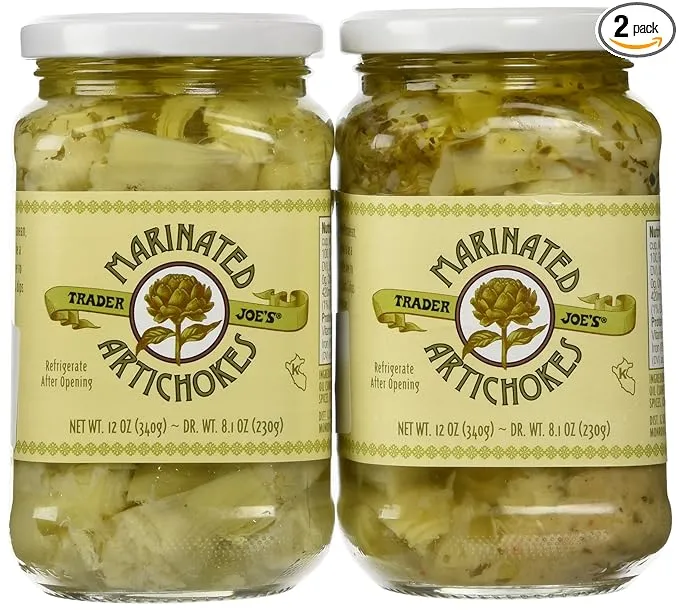 Trader Joe's Marinated Artichokes 12 oz Jar (2 Pack)