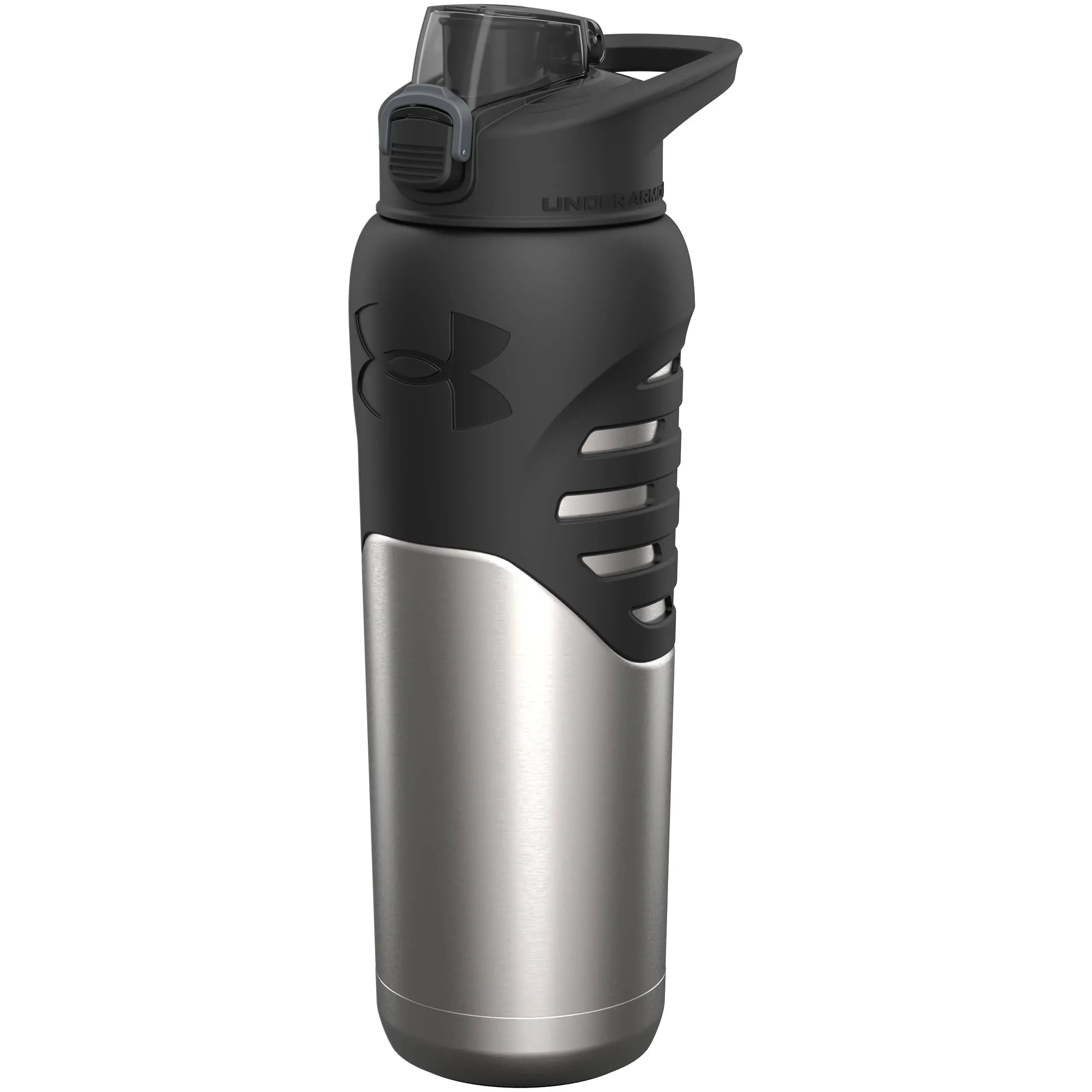 Under Armour 24Oz Stainless Steel Water Bottle, Insulated, Carabiner Easy Carry Hook, Leak Proof, Kids & Adults, All Sports, Gym