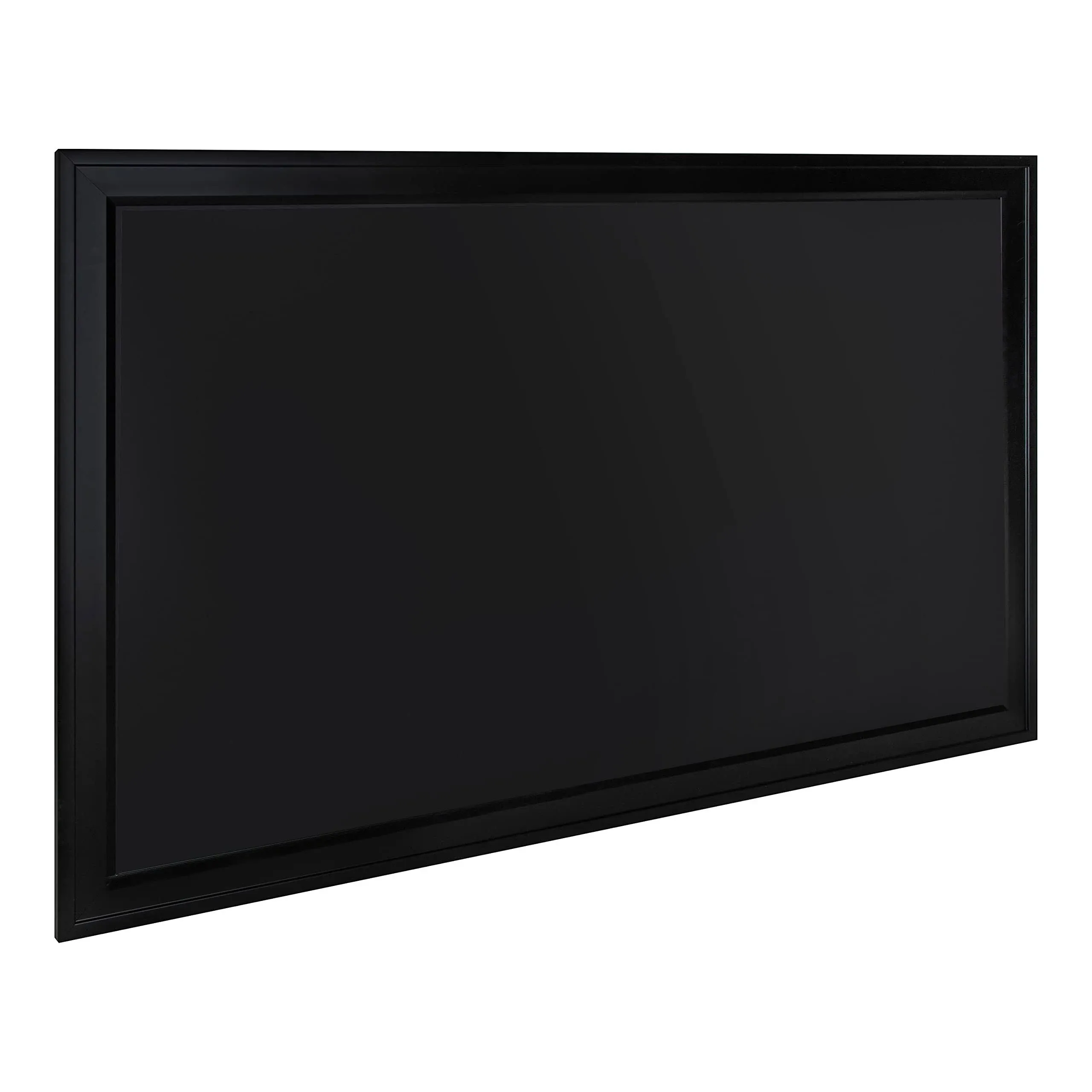 Bosc Transitional Magnetic Chalkboard, 27.5&#034; x 43.5&#034;, Black, Sleek and Decora...