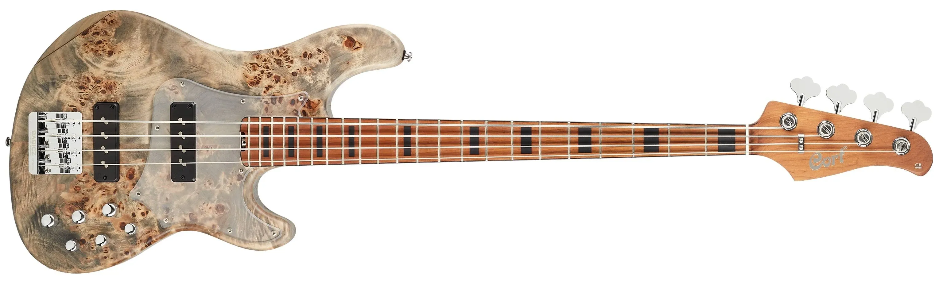 Cort GBMODERN4OPVN GB Series Modern Bass Guitar. Open Pore Vintage Natural