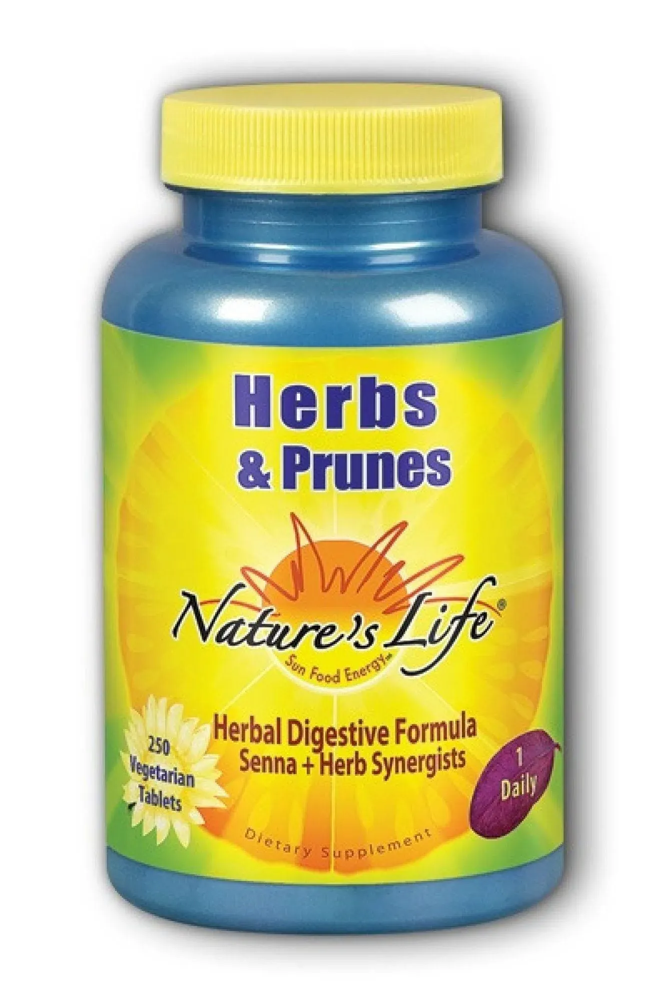 Nature's Life Herbs and Prunes, Tablets - 250 count