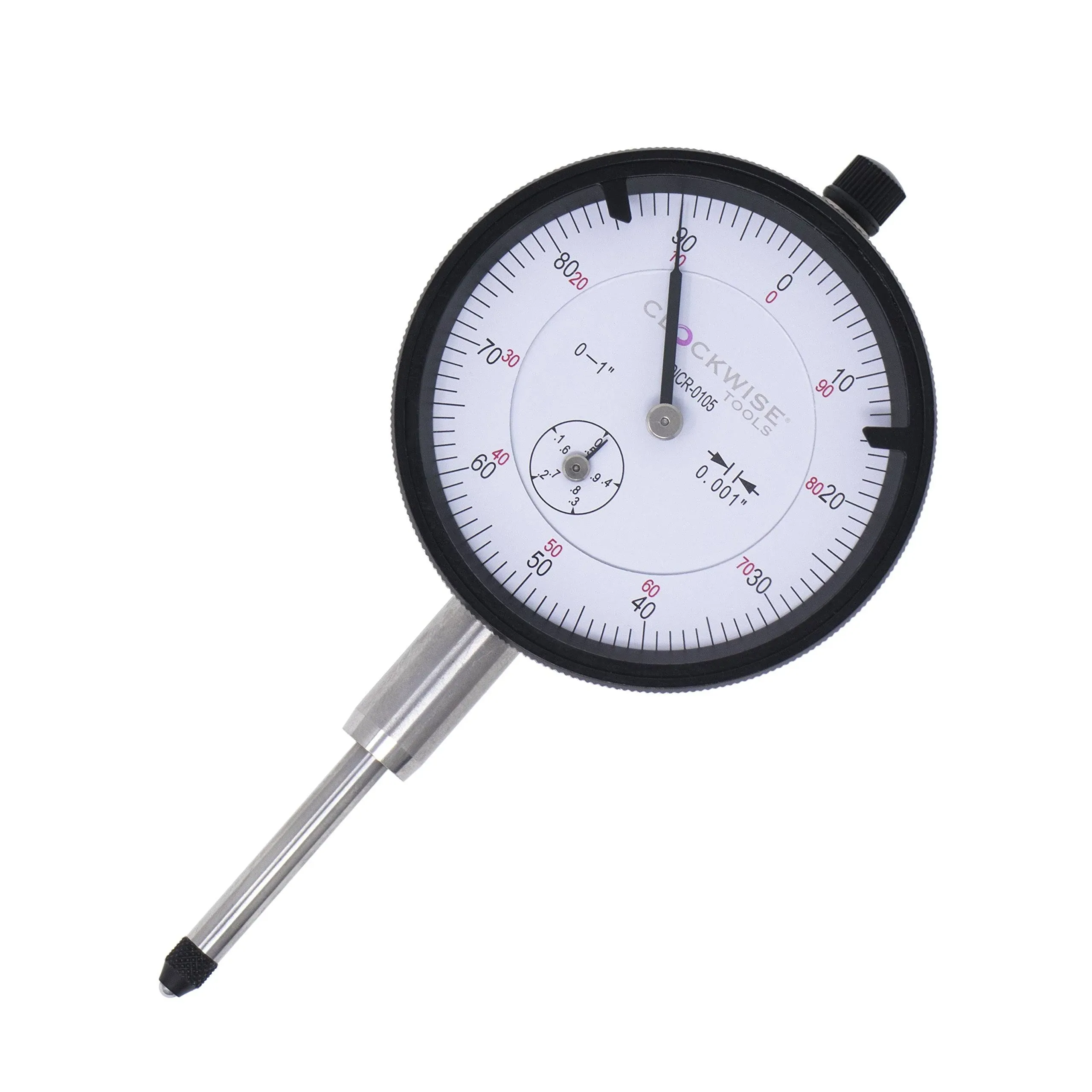 Clockwise Tools Dial Indicator, DICR-0105 0-1 inch