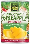 Native Forest Organic Pineapple Chunks, 14 Ounce Cans (Pack of 6) 