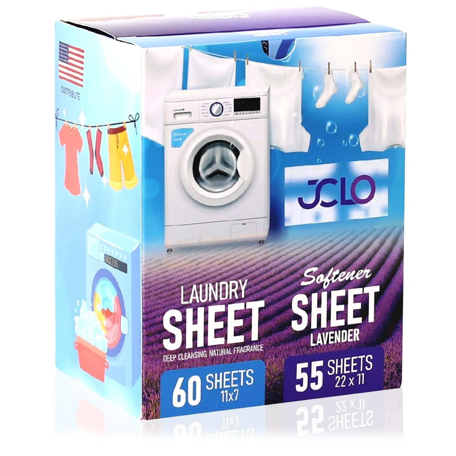 Laundry Detergent Sheets - 55 Fresh Linen Scent Hypoallergenic Eco-Friendly Laundry Detergent Sheets - 60 Loads Biodegradable Plastic Free Laundry Sheets for Home, Travel, Camping & Hand-Washing