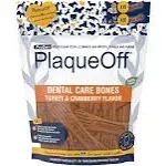 ProDen, PlaqueOff System, Dental Care Bones, For Dogs, Turkey & Cranberry, 13 Bones, 17 oz (482 g)