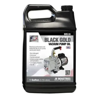 JB Industries DVO-24 Black Gold Vacuum Pump Oil 1 Gallon