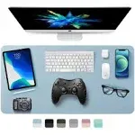 Dual-Sided Desk Pad Office Desk Mat Ultra Thin Waterproof PU Leather Mouse Pad