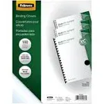 Fellowes 52089 Binding Covers Crystals Clear