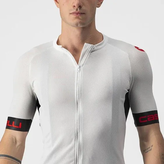 Castelli Men’s Entrata VI Jersey, Quarter Length Sleeve Zip Up Jersey for Aerodynamics, Gravel Biking & Race Cycling