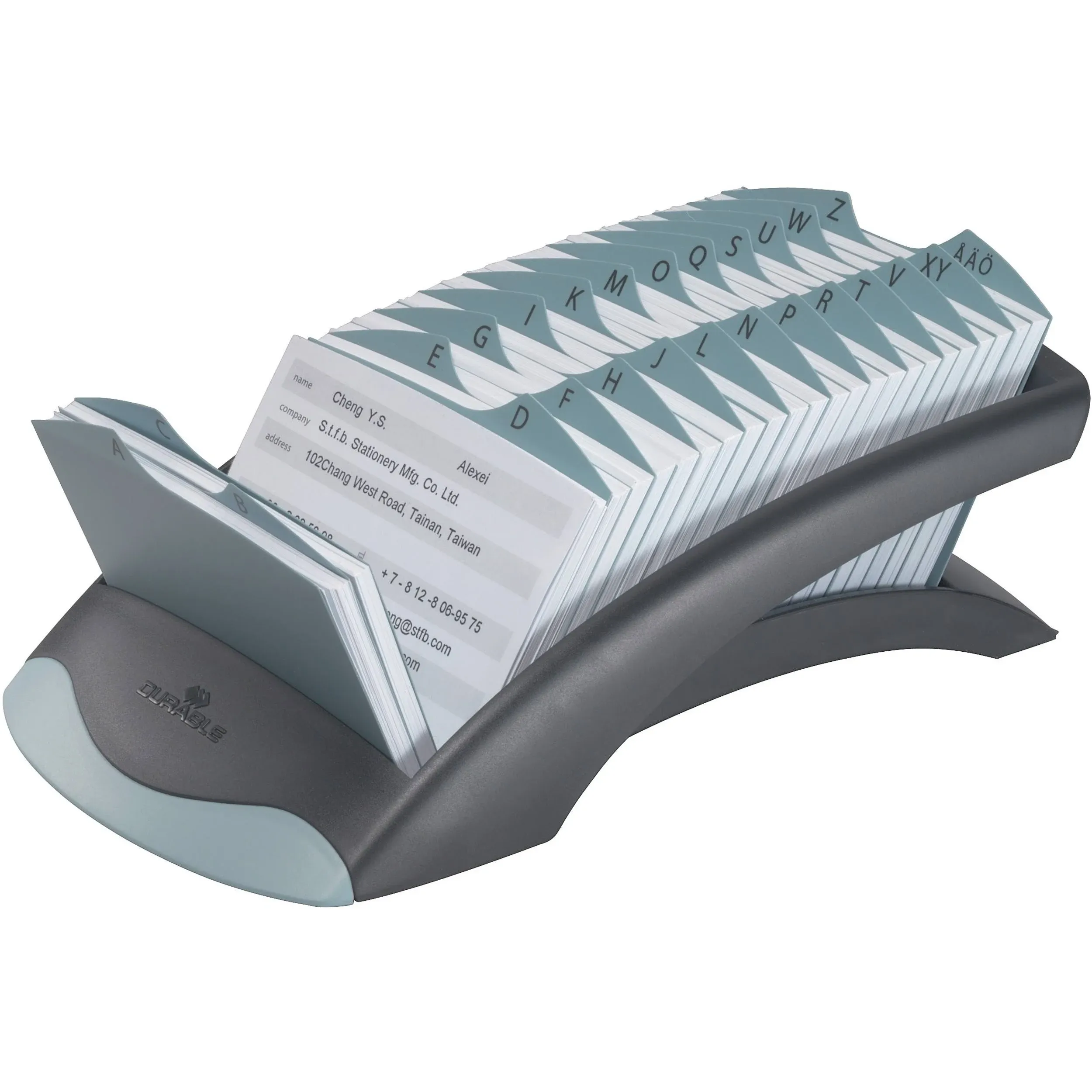 Durable Telindex Desk Address Card File