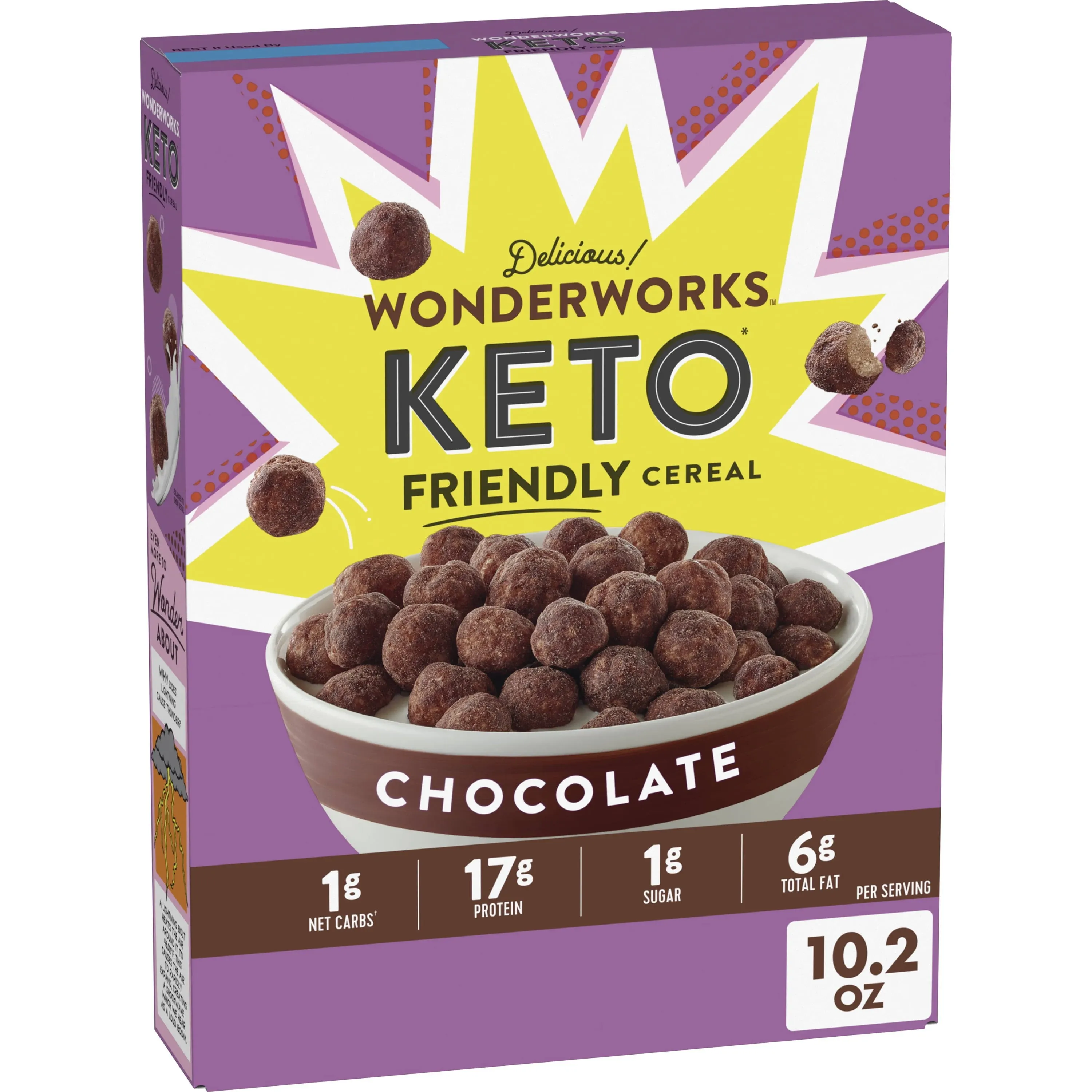 Wonderworks Cereal, Keto Friendly, Chocolate - 10.2 oz