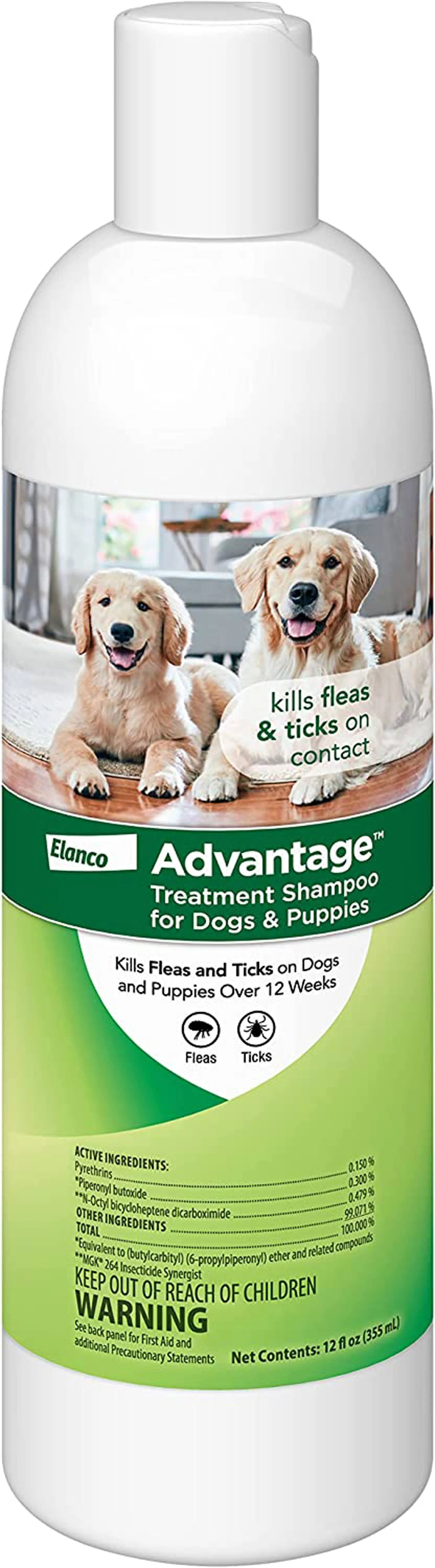 Advantage Flea & Tick Treatment Shampoo for Dogs & Puppies (12 oz)