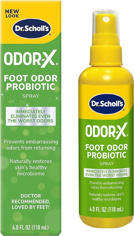 Dr. Scholl's Odor-X Foot Spray, Probiotic - 4.0 fl oz