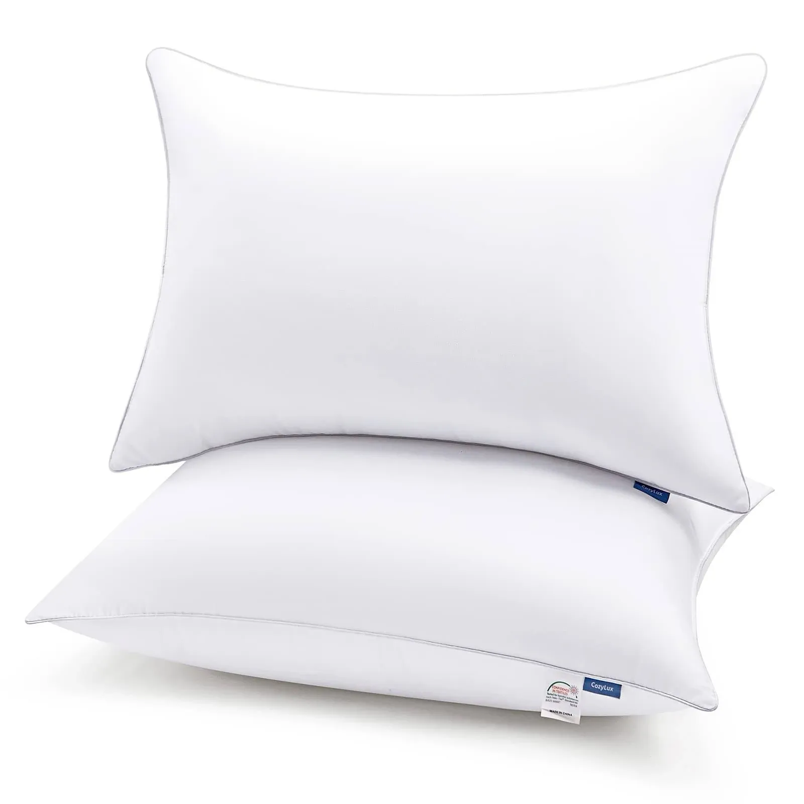 Pillows Queen Size Set of 2, Hotel Quality Bed Pillows for Sleeping 2 Pack, C...