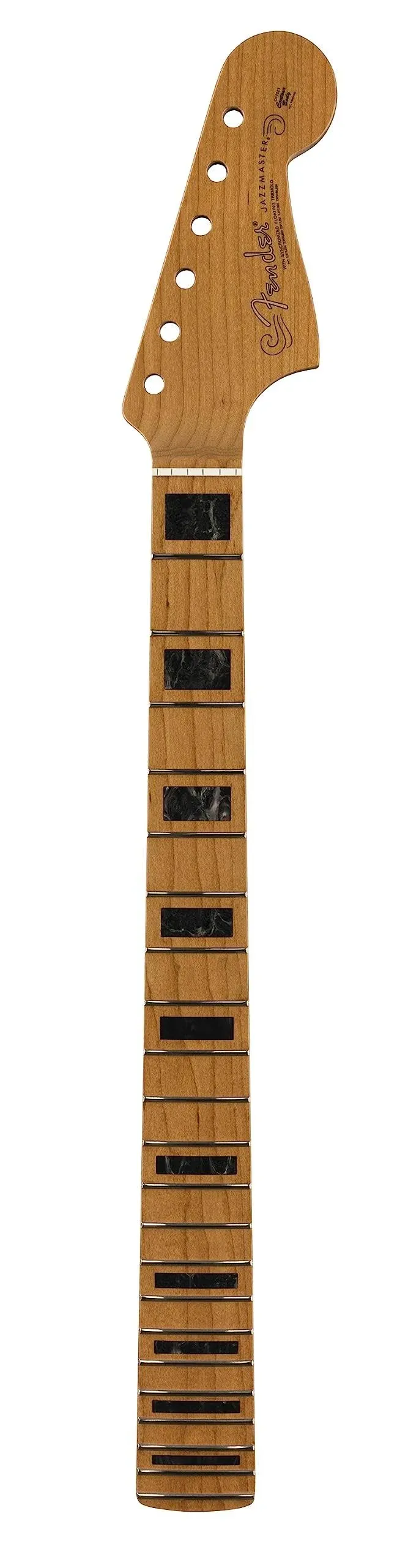 Fender Jazzmaster Block Inlays Roasted Genuine Replacement Guitar Neck #1368