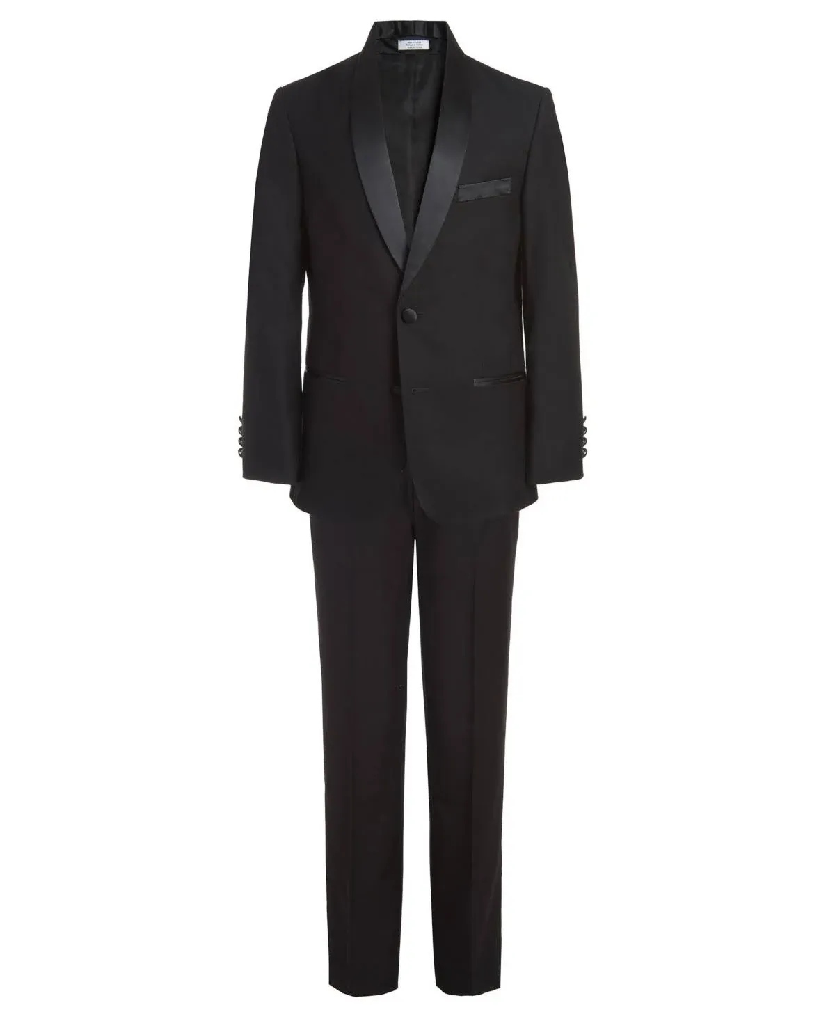 Calvin Klein Big Boys 2 Piece Tuxedo Suit Set - Black