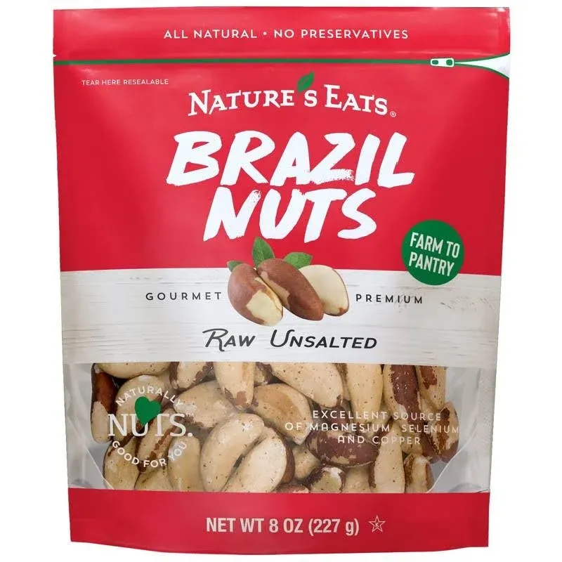 Nature's Eats Brazil Nuts, 8 Oz